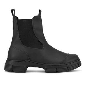 GANNI Recycled Rubber City Boot - Black